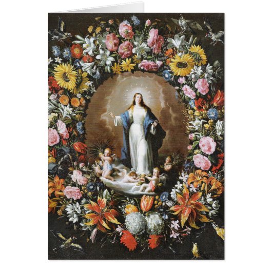 Religious Spiritual Bouquet Virgin Mary Prayer (Front)