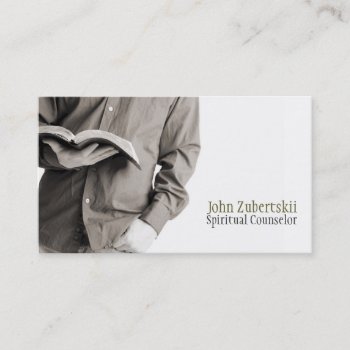 Religious Spiritual Counselor Religion Pastor Business Card by ArtisticEye at Zazzle