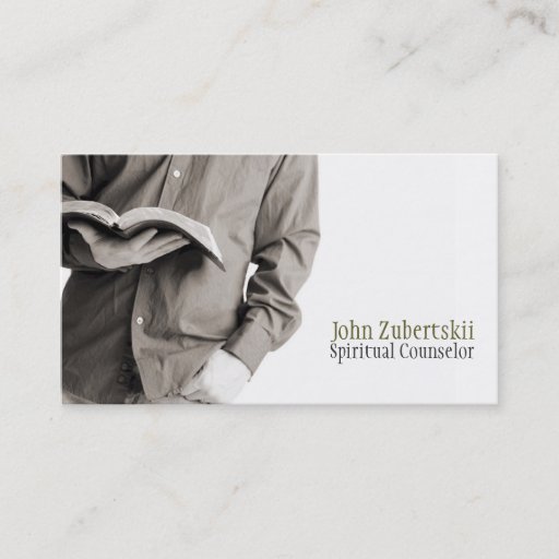 Customizable Religious Spiritual Counselor Religion Pastor Business Card Templates