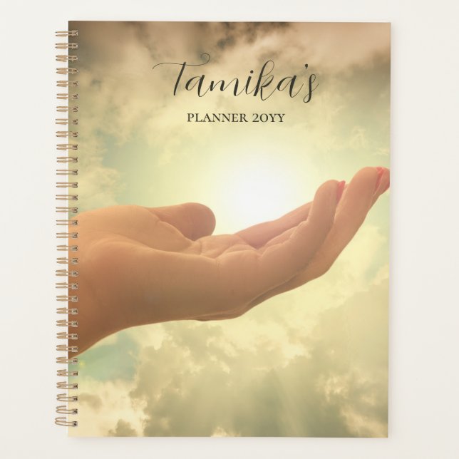 Religious Spiritual Theme Personalized Planner (Front)