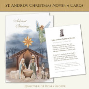 Religious St. Andrew  Christmas Novena Prayer  Holiday Card at Zazzle