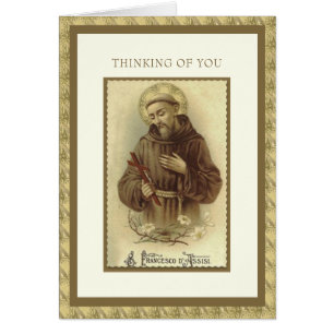 Religious St. Francis Saint of Animals Cards