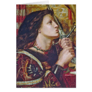 Religious St. Joan of Arc Kissing Sword Cards