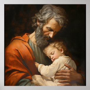 Religious St. Joseph and Child Jesus Catholic Holder