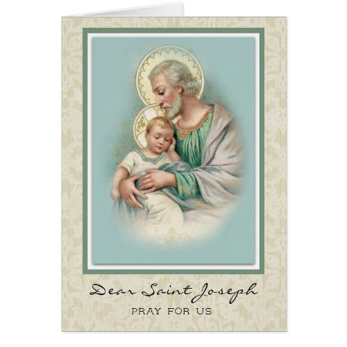 Religious St Joseph Baby Jesus