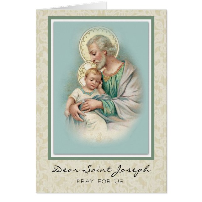 Religious St. Joseph Baby Jesus (Front)