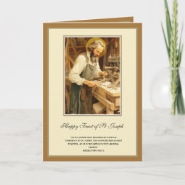 Religious St. Joseph Feast Catholic Prayer Card