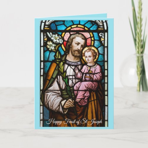 Religious St Joseph Prayer Catholic Card