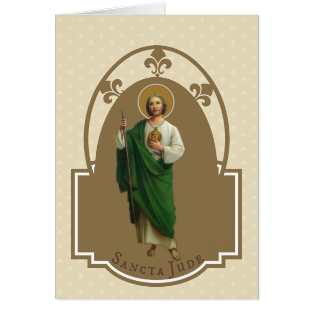 Religious St. Jude Prayer Patron Saint of Hopeless Cards (Front)