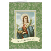 Religious St. Lucy Patron Saint of Eyes Lucia (Front)