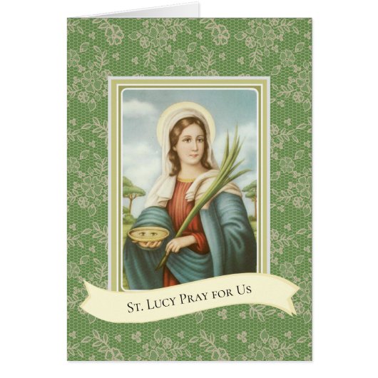 Religious St. Lucy Patron Saint of Eyes Lucia (Front)