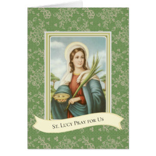 Religious St. Lucy Patron Saint of Eyes Lucia Cards
