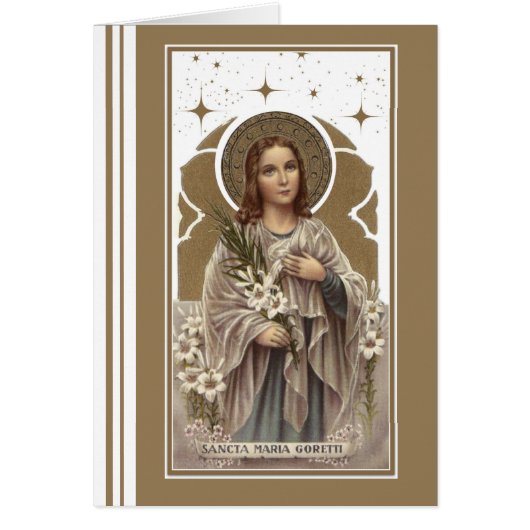 Religious St. Maria Goretti Catholic Vintage (Front)