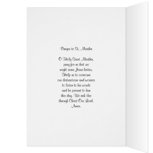 Religious St. Martha Patron of Cooks (Inside (Left))