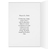 Religious St. Martha Patron of Cooks Cards (Inside (Left))