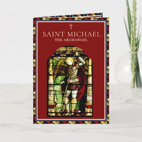 Religious St Michael Archangel Prayer Catholic Card