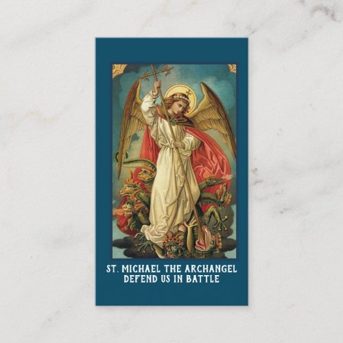 Religious St Michael Archangel Prayer  Place Card