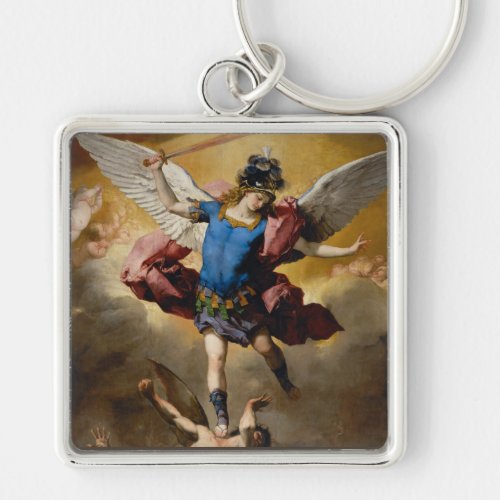 Religious St Michael the Archangel Keychain