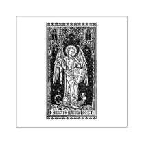 Religious St. Michael the Archangel Rubber Stamp