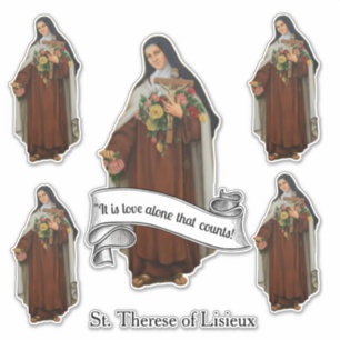 Religious St. Therese of Lisieux Carmelite Nun Sticker