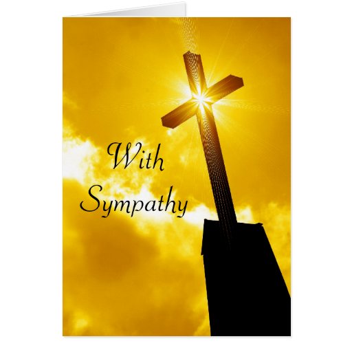 Religious Sympathy Greeting Card | Zazzle