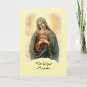 Religious Sympathy Sorrowful Mother Mary Catholic Card