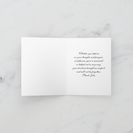 Religious Sympathy Thank You Note Card - Dove | Zazzle