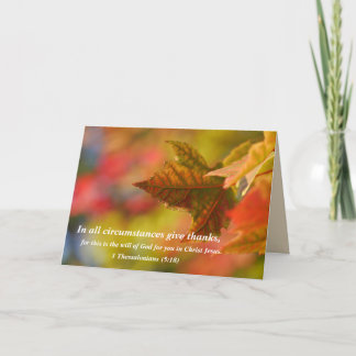 Religious Thanksgiving Card