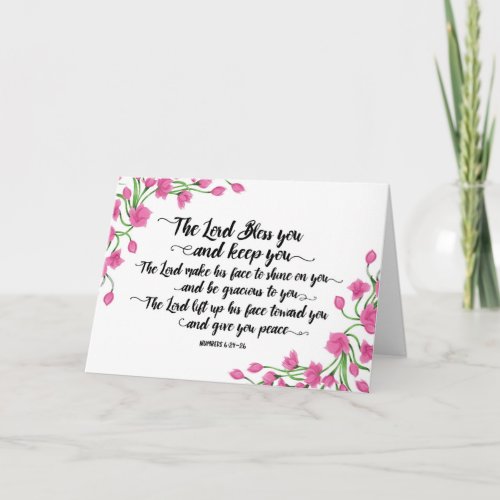 Religious The Lord Bless You and Keep You Card
