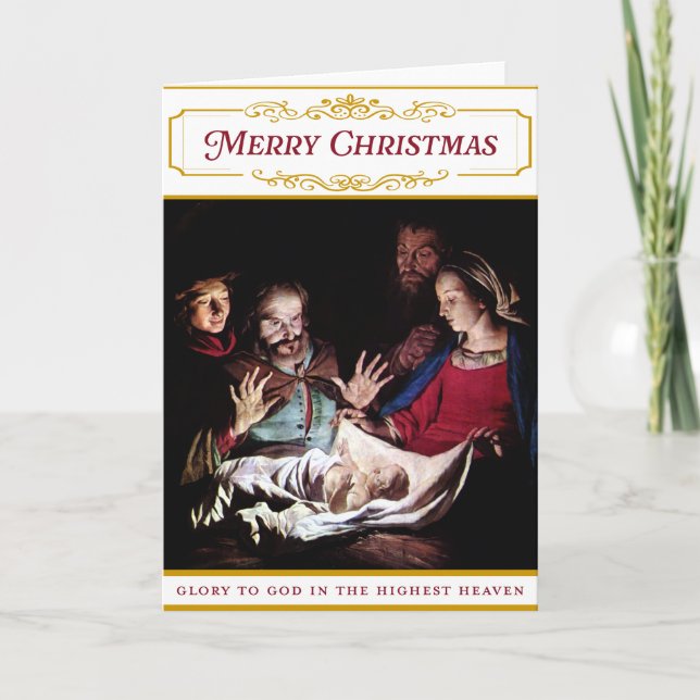 Religious Themed Nativty Card (Front)
