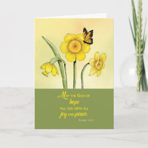 Religious Thinking of you Scripture Blessings Card