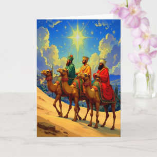 Religious Three Kings Folded Christmas Card