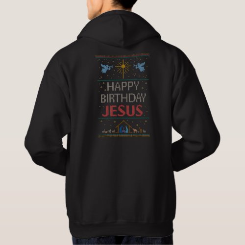 Religious Ugly Christmas Sweater Color Jesus