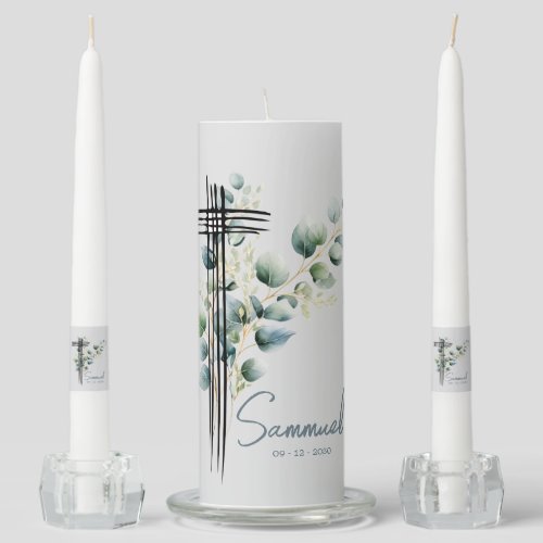 Religious  unity candle set