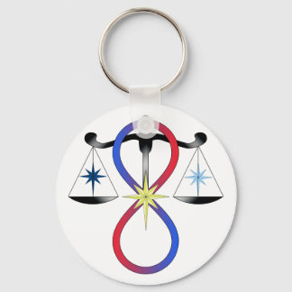 Religious Unity God Symbol Pagan Spirituality Keychain