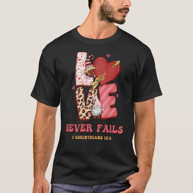 Religious Valentines Christian Bible Church Love N T-Shirt (Front)