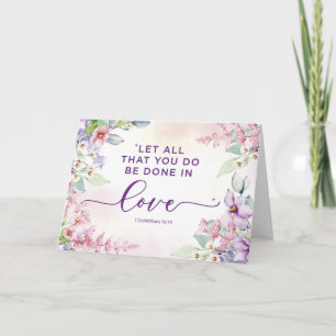 Religious Valentine's Day Love Scripture Card