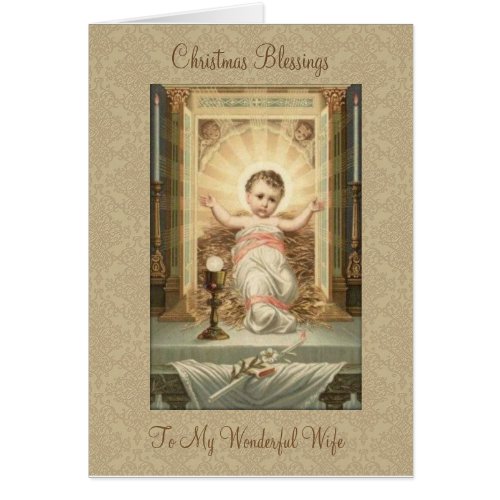 Religious Vintage Baby Jesus Wife Catholic