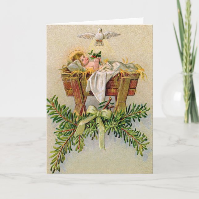 Religious vintage Christmas card (Front)