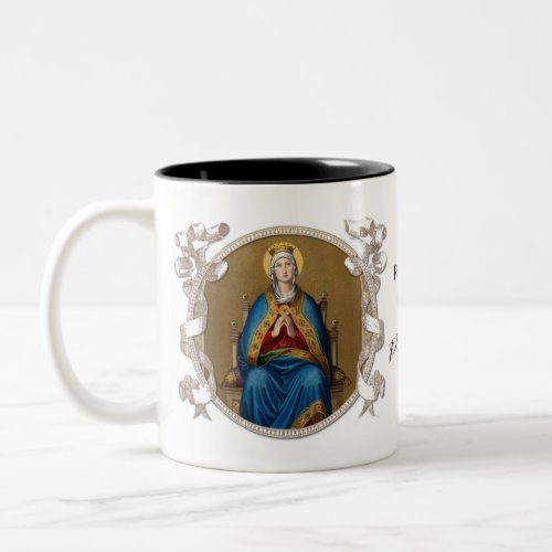 Religious Virgin Mary Catholic Regina Coeli Two_Tone Coffee Mug