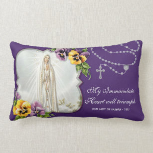 Square Pillow Virgin Mary art The Immaculate Conception religious pillow catholic home decor
