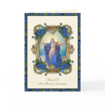 Religious Virgin Mary Floral Catholic Assumption