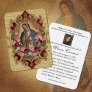 Religious Virgin Mary Guadalupe Catholic Funeral