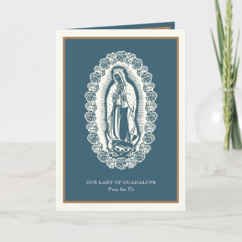 Religious Virgin Mary Guadalupe Spanish Feast Card