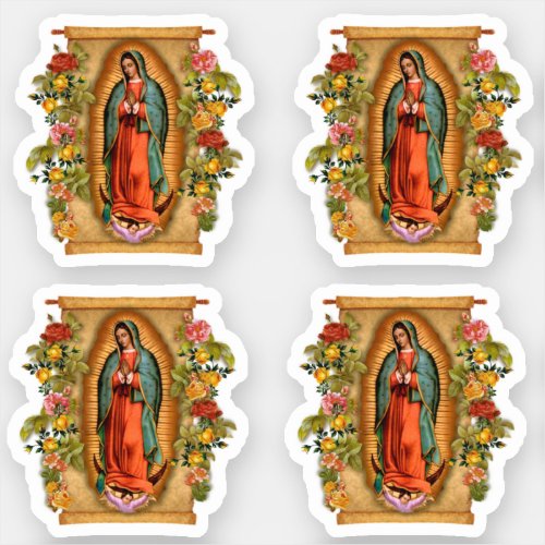 Religious Virgin Mary Guadalupe Spanish Sticker