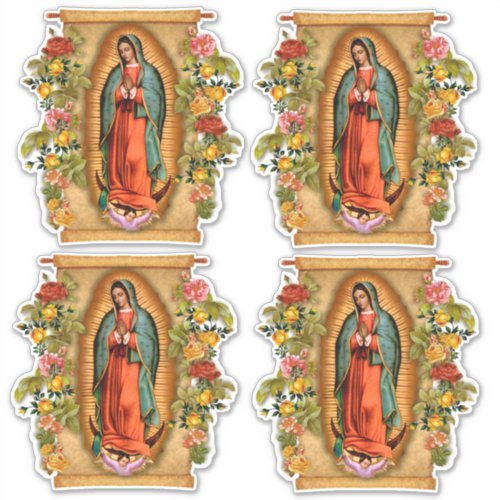 Religious Virgin Mary Guadalupe Spanish Sticker