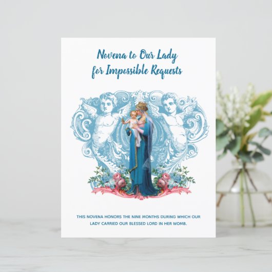 Religious Virgin Mary Jesus Angels Catholic Prayer (Standing Front)