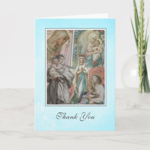 Religious Virgin Mary Jesus Catholic Collage Card