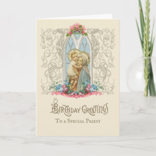Religious Virgin Mary Jesus Catholic Priest Card