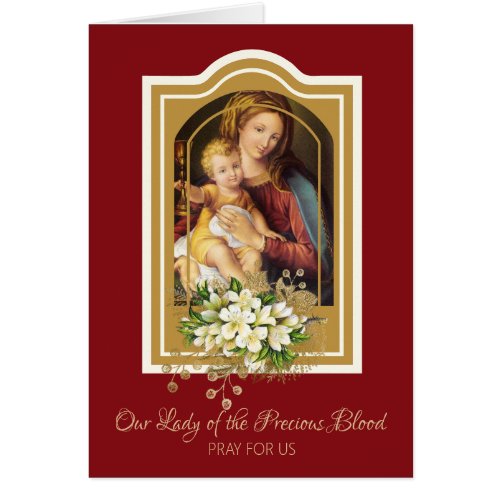 Religious Virgin Mary Jesus Precious Blood